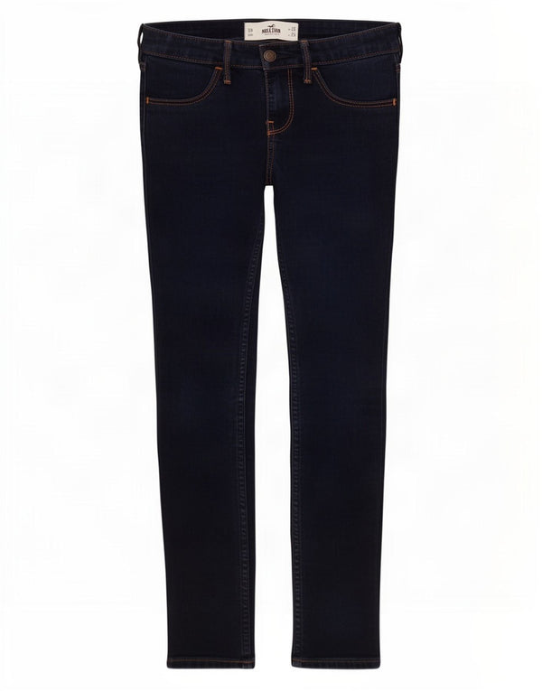 Jeans skinny Hollister da donna W26 L29 cotone blu navy