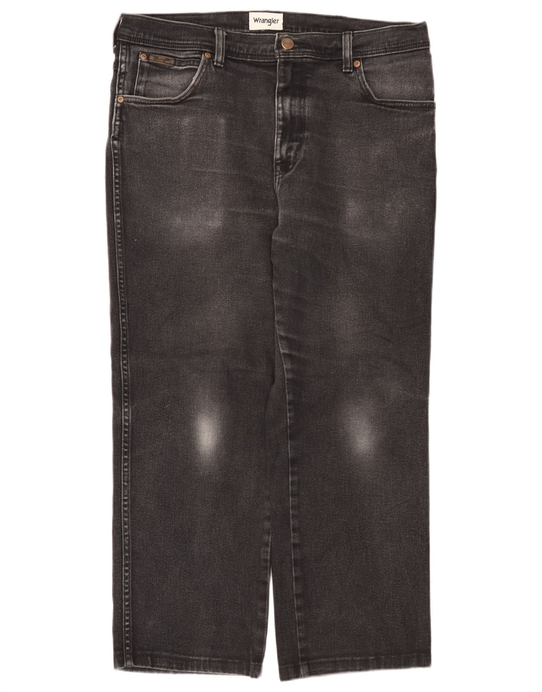 Jeans dritti da uomo Wrangler Texas W36 L26 cotone nero