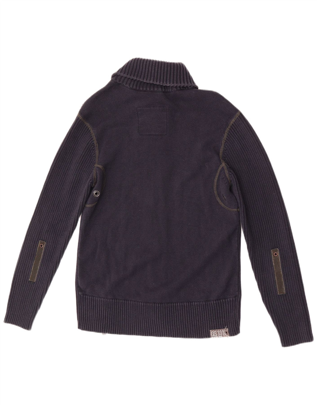 Maglione cardigan da uomo G-Star 3301 grande cotone blu navy