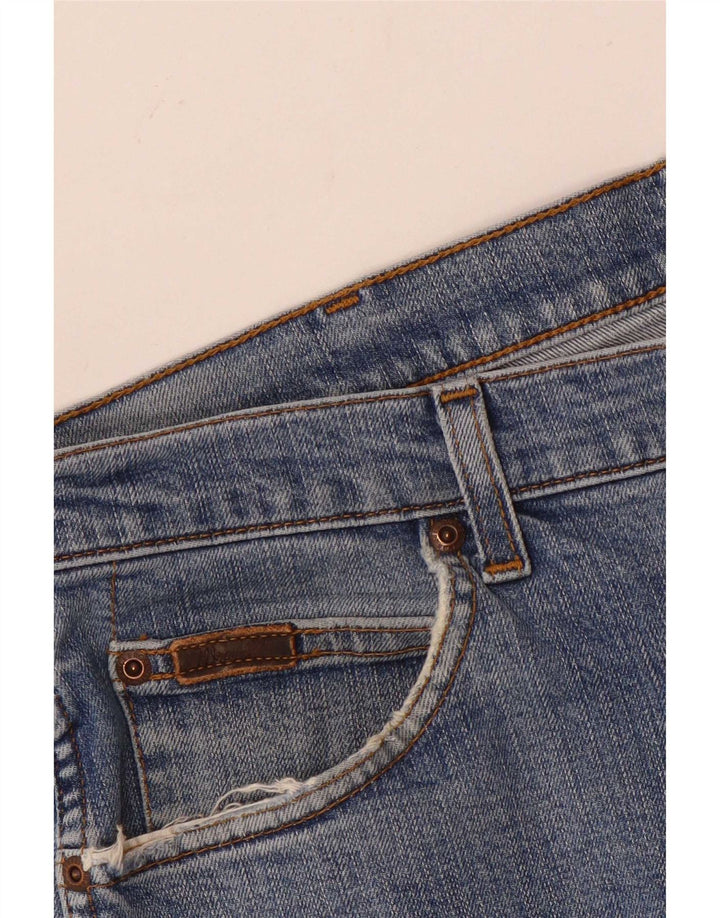 Jeans dritti elasticizzati Texas Wrangler da uomo W36 L30 cotone blu