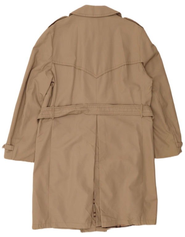 Trench da uomo VINTAGE UK 40 Large Beige Poliestere