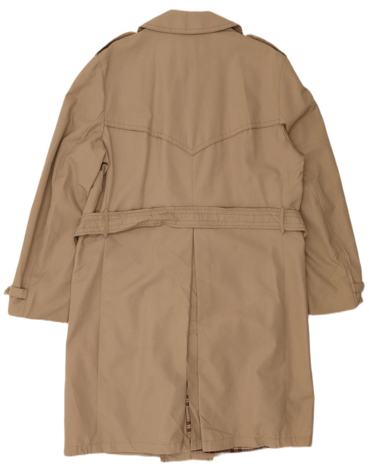 Trench da uomo VINTAGE UK 40 Large Beige Poliestere