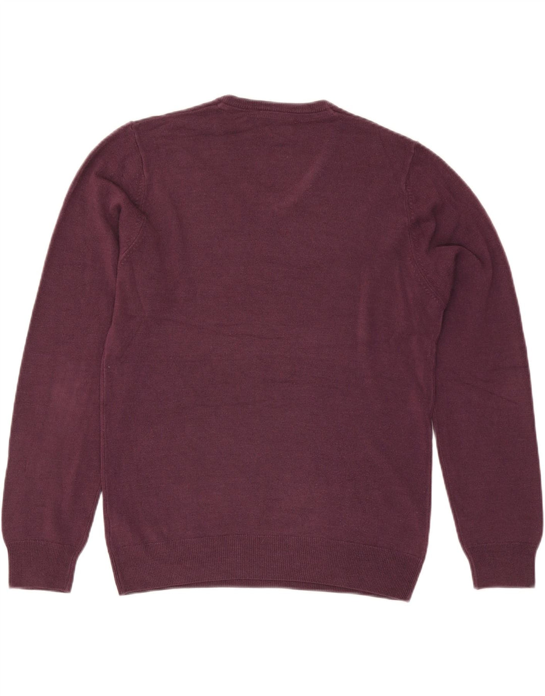Maglione da uomo Marks & Spencer vestibilità regolare con scollo a V bordeaux medio