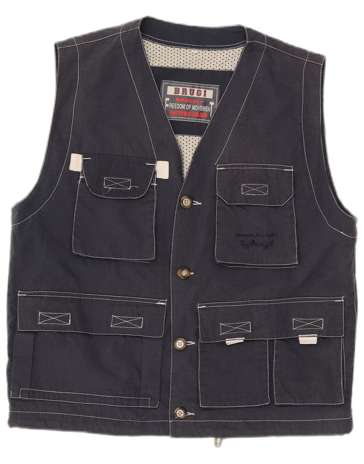 Gilet da uomo Brugi UK 40 grande poliestere blu navy