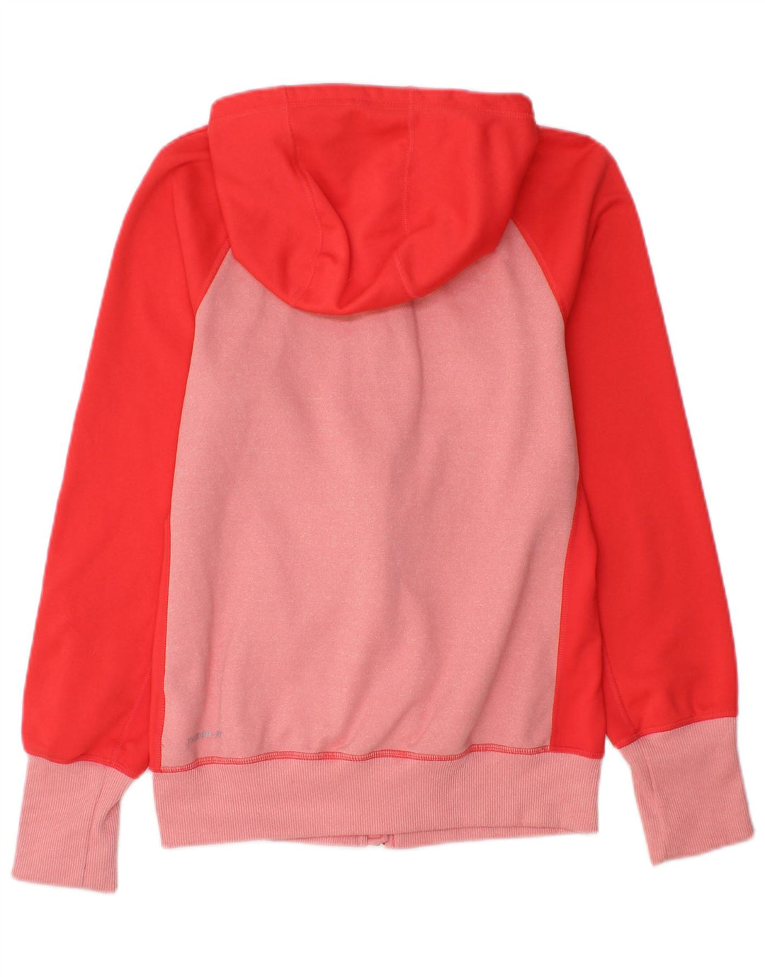 Felpa con cappuccio e zip NIKE Therma-Fit da donna UK 10 Small Pink Colourblock