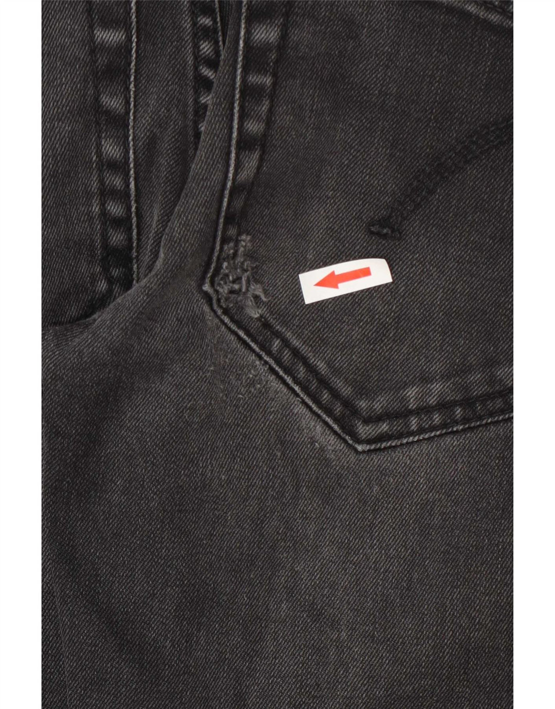 Dondup Jeans slim fit effetto consumato da donna W28 L31 cotone nero