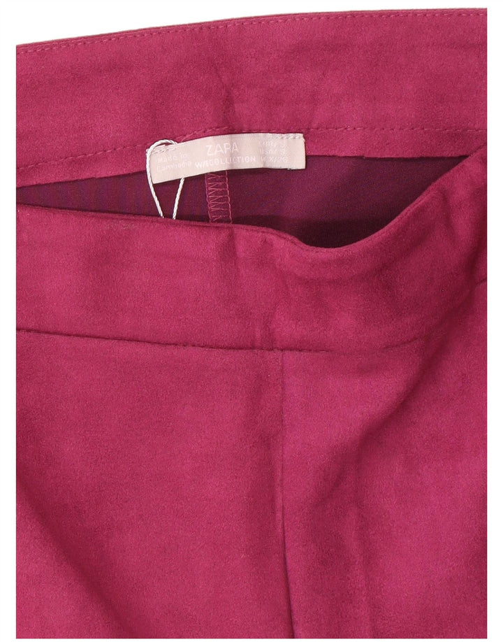 Pantaloncini casual da donna Zara piccoli W26 poliestere rosa