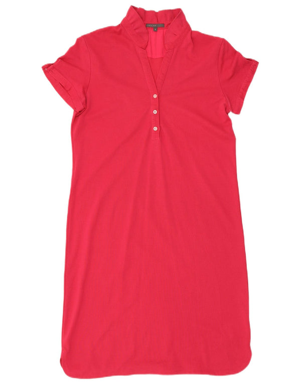 Abito a trapezio da donna Geox UK 10 piccolo in cotone rosa