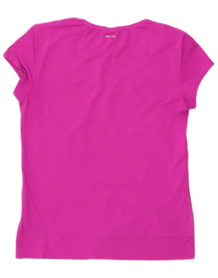T-shirt ADIDAS Climalite da donna UK 12/14 Poliestere rosa medio