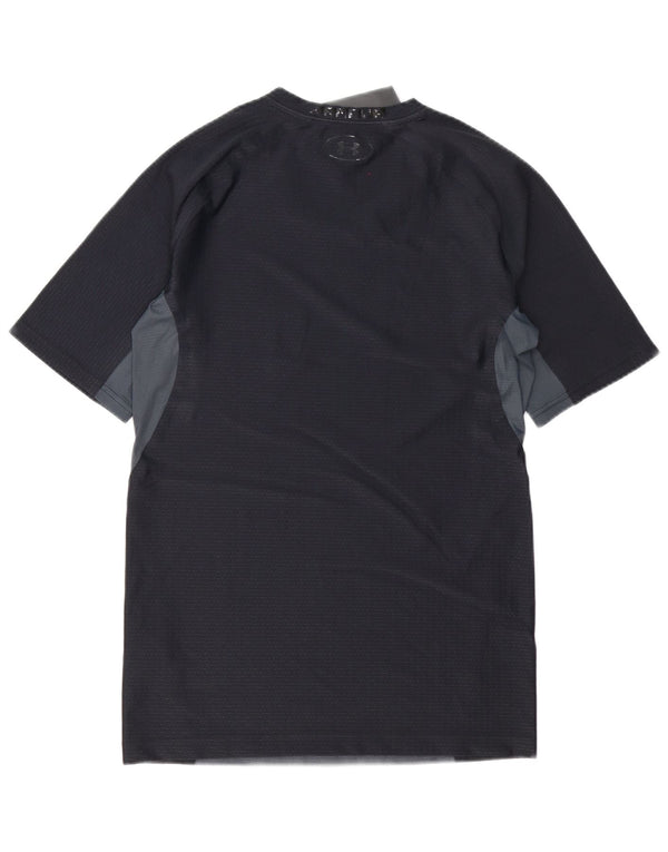 Maglietta a compressione da uomo Under Armour Top 2XL Poliestere color block grigio