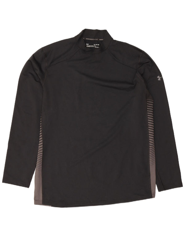 Maglia Under Armour da uomo Cold Gear a maniche lunghe XL in poliestere color block nero