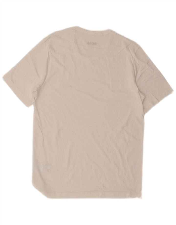 T-shirt da uomo HUGO BOSS Top in cotone bianco medio