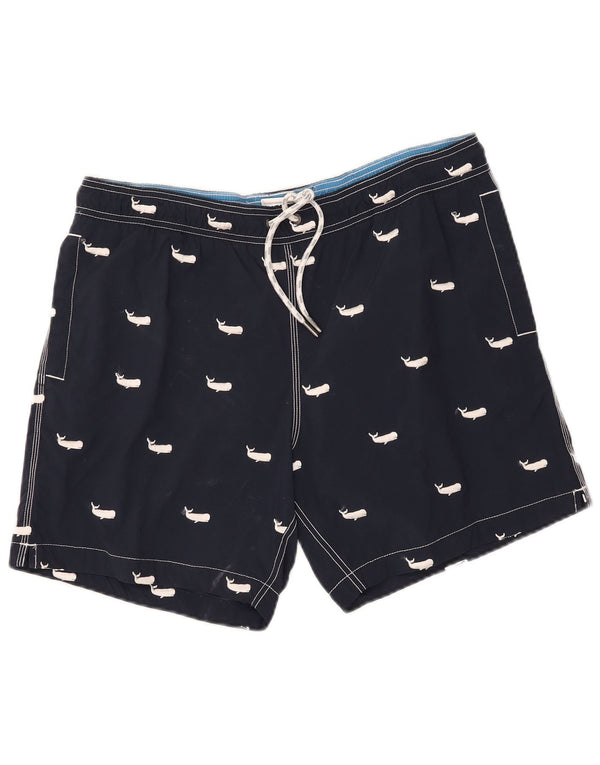 Pantaloncini da bagno da uomo Champion 2XL Poliammide con stampa animalier blu navy