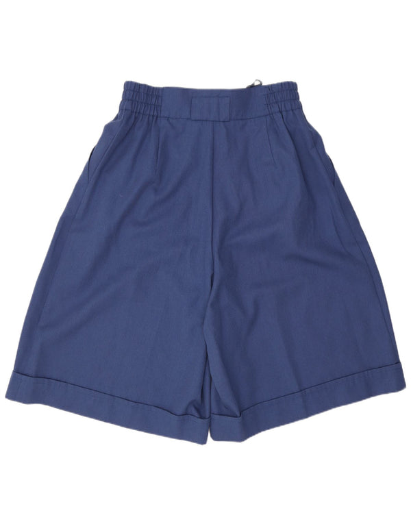 Pantaloncini casual con ancoraggio a vita alta da donna Fair Lady UK 14 Large W30 Blu