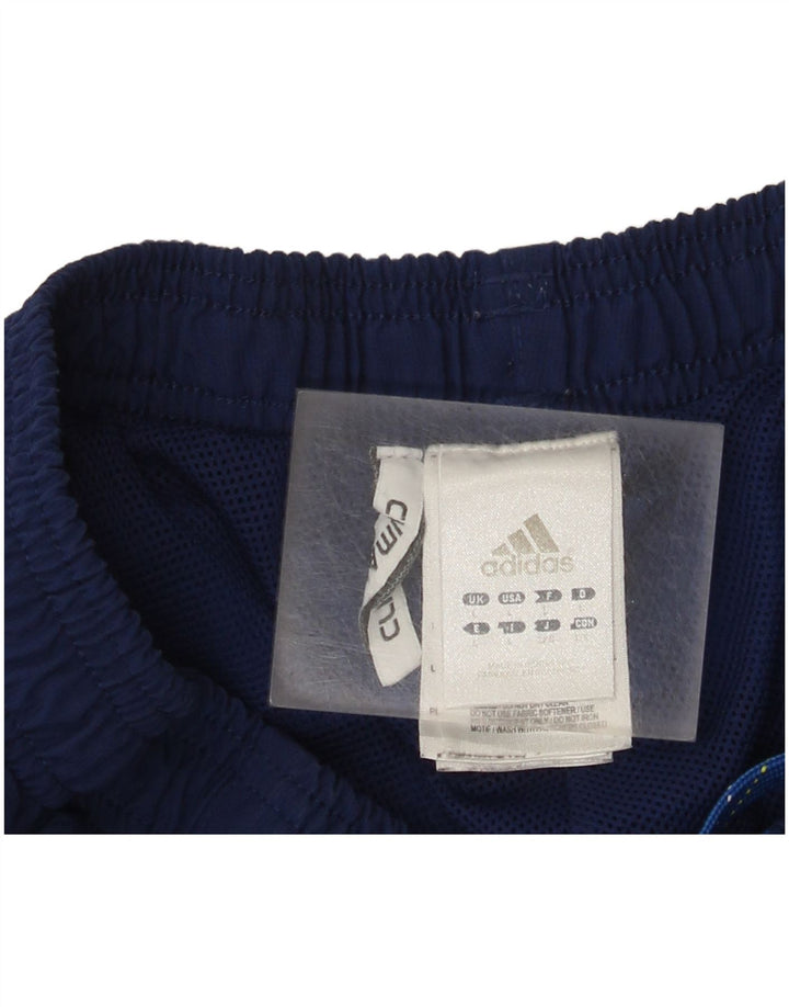 Pantaloncini sportivi Adidas Climalite da uomo di grandi dimensioni in poliestere blu navy