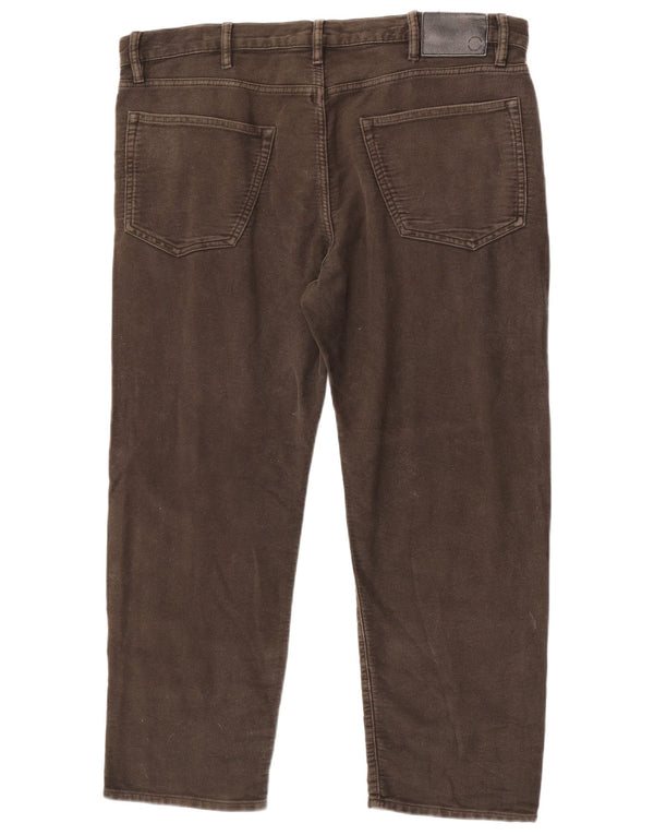 Pantaloni casual da uomo Marks & Spencer vestibilità regolare W40 L29 cotone kaki