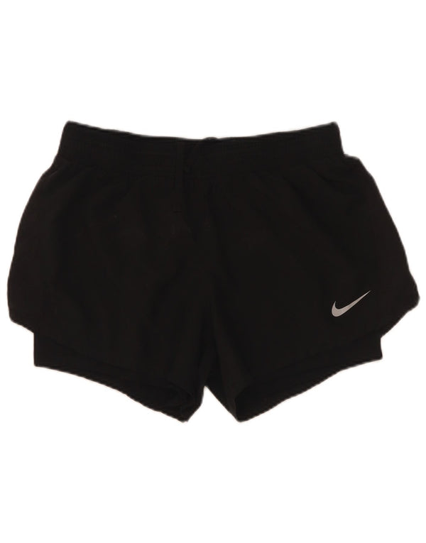 Pantaloncini sportivi Nike da donna UK 12 medio nero poliestere