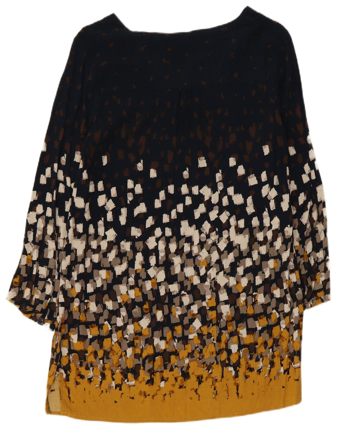 Abito a trapezio con maniche a 3/4 da donna White Stuff UK 12 Medio blu navy geometrico