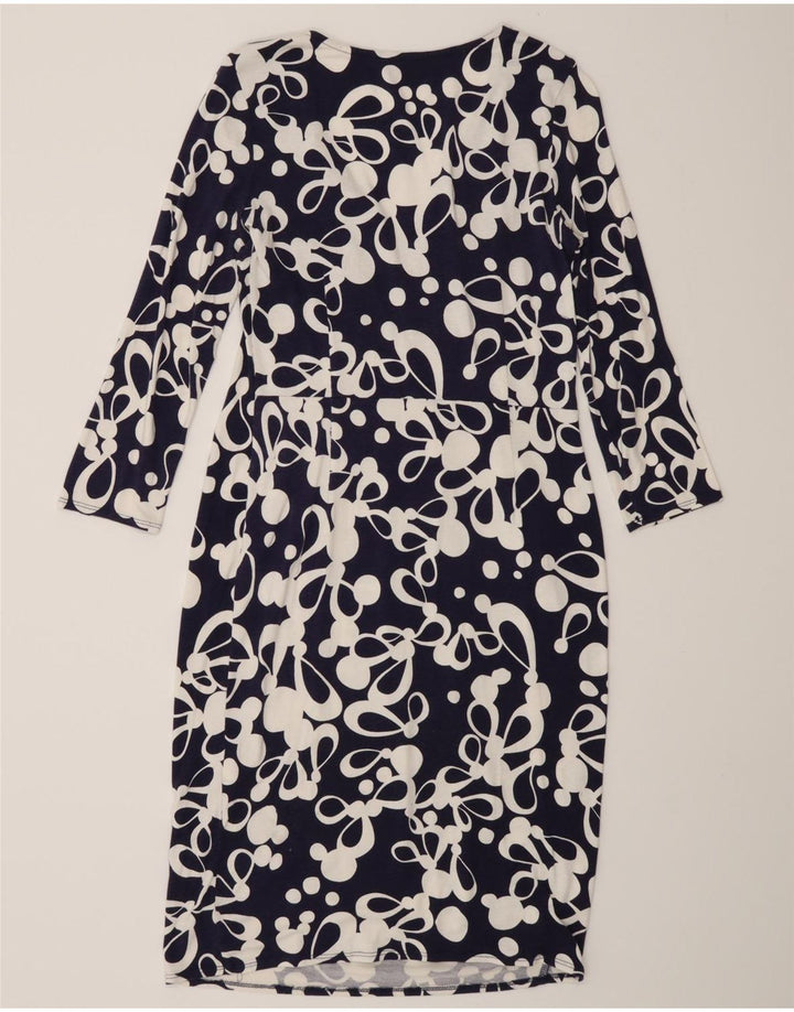 Abito tubino da donna con motivo astratto Phase Eight UK 12 Blu navy medio