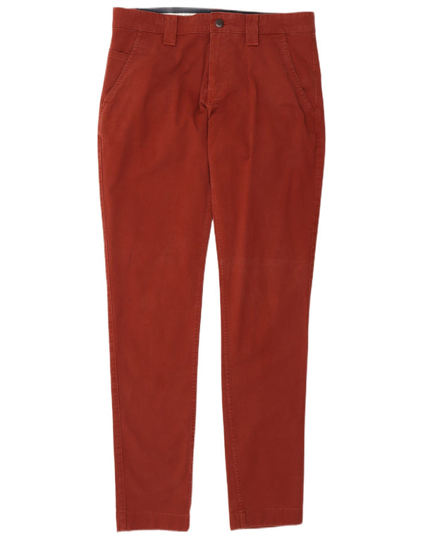 Pantaloni chino slim da uomo Tommy Hilfiger W32 L34 cotone rosso