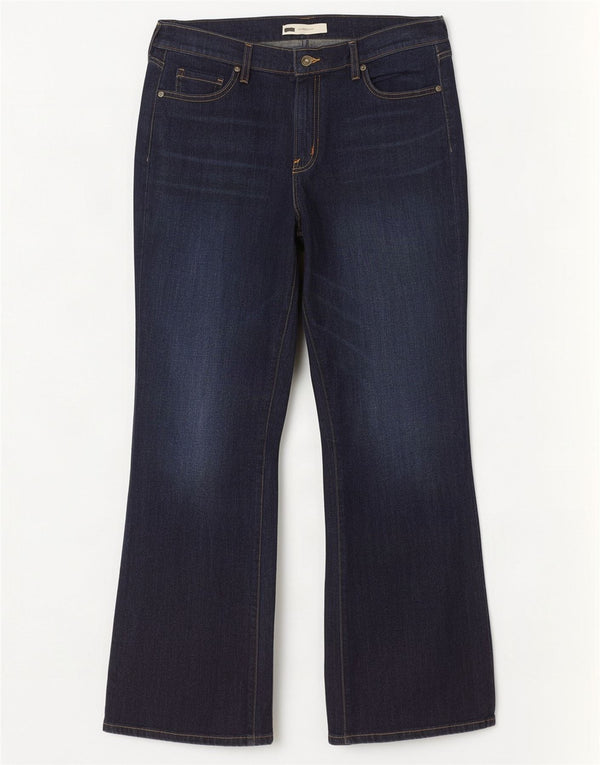 Levi's Donna 515 Jeans Bootcut a Vita Alta US 16 2XL W33 L32 Blu Navy
