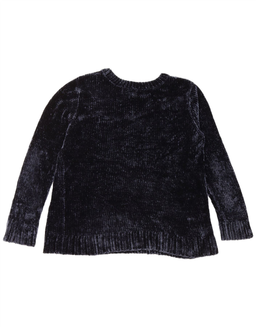 Maglione maglione girocollo da donna ORVIS UK 16 Grande poliestere blu navy