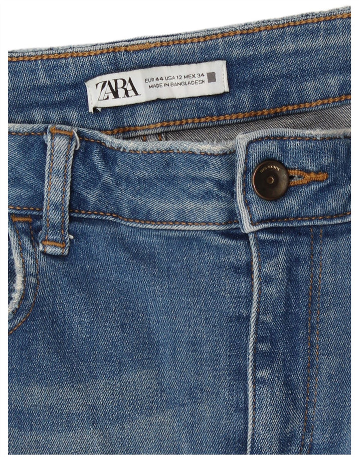 Jeans slim invecchiati Zara da donna EU 44 XL W34 L27 Blu