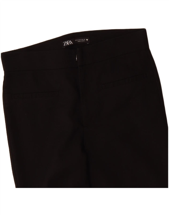 Pantaloni casual Bootcut da donna Zara piccoli W26 L26 neri