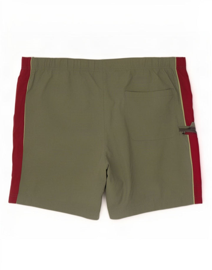 Pantaloncini da bagno da uomo Marks & Spencer grandi in poliammide color block verde