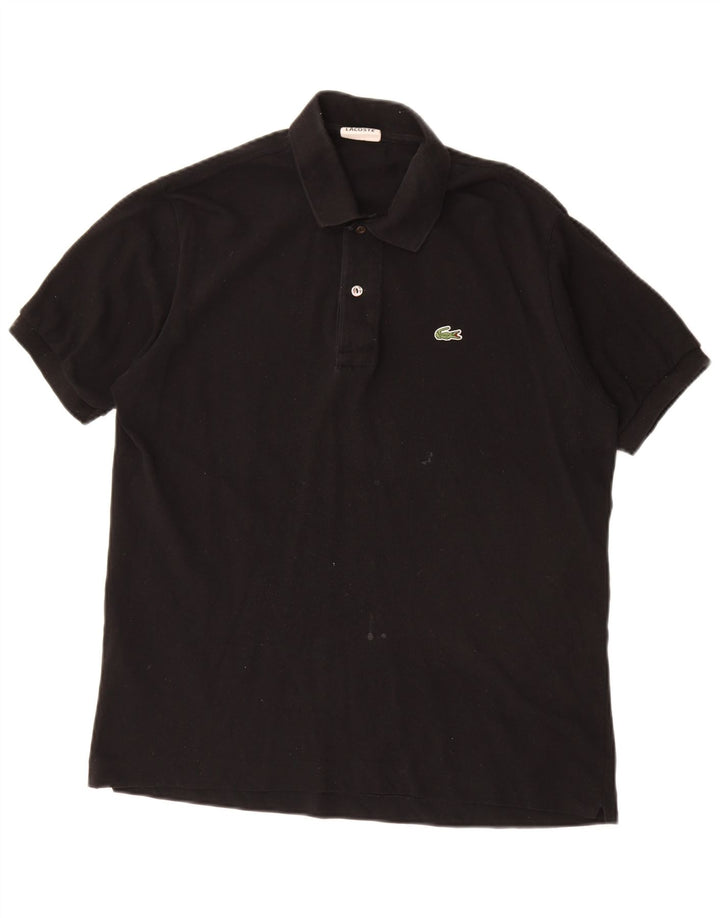 Polo da uomo Lacoste taglia 5 grande in cotone nero