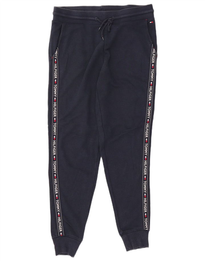 TOMMY HILFIGER Pantaloni da tuta con grafica da uomo Joggers medio blu navy