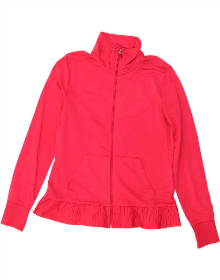 PUMA Womens Tracksuit Top Jacket UK 14 Medium Pink Polyester Vintage Puma and Second-Hand Puma from Messina Hembry 