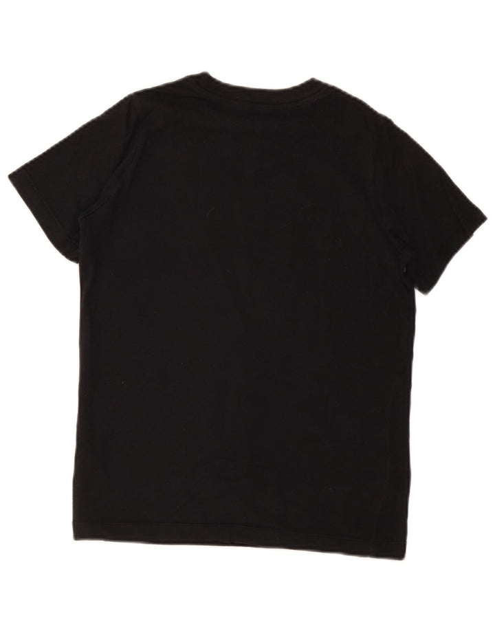 T-shirt grafica da ragazzo Nike Top 10-11 anni cotone nero medio