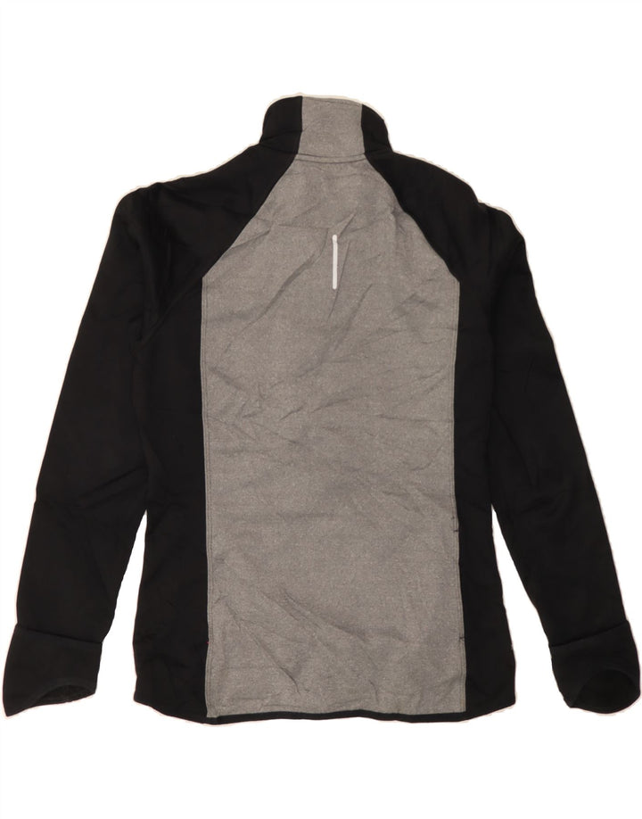 NIKE Womens Therma-Fit Tracksuit Top Jacket UK 14 Medium Black Colourblock Vintage Nike and Second-Hand Nike from Messina Hembry 