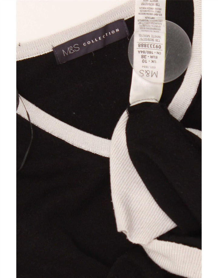 Maglione cardigan da donna Marks & Spencer UK 10 Samll Black Colourblock