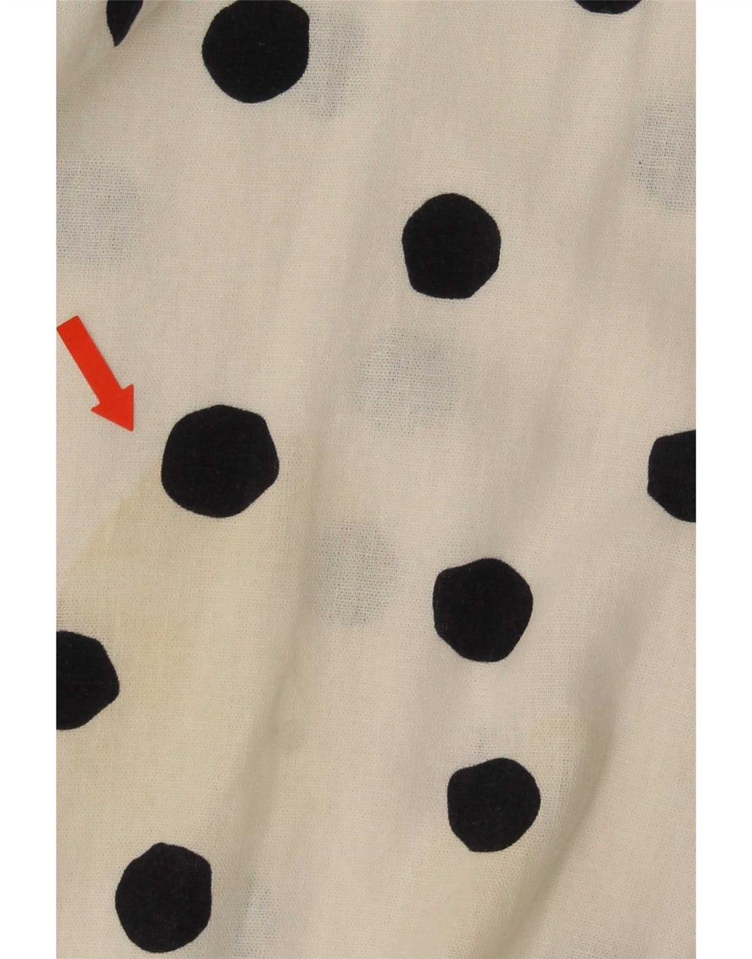 Abito a trapezio da donna Marks & Spencer UK 14 lino medio a pois bianco