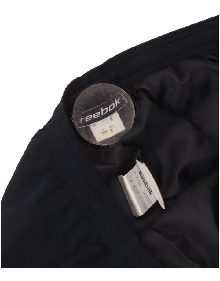 Pantaloni da tuta da donna Reebok UK 12 Medium Blu Navy Poliestere