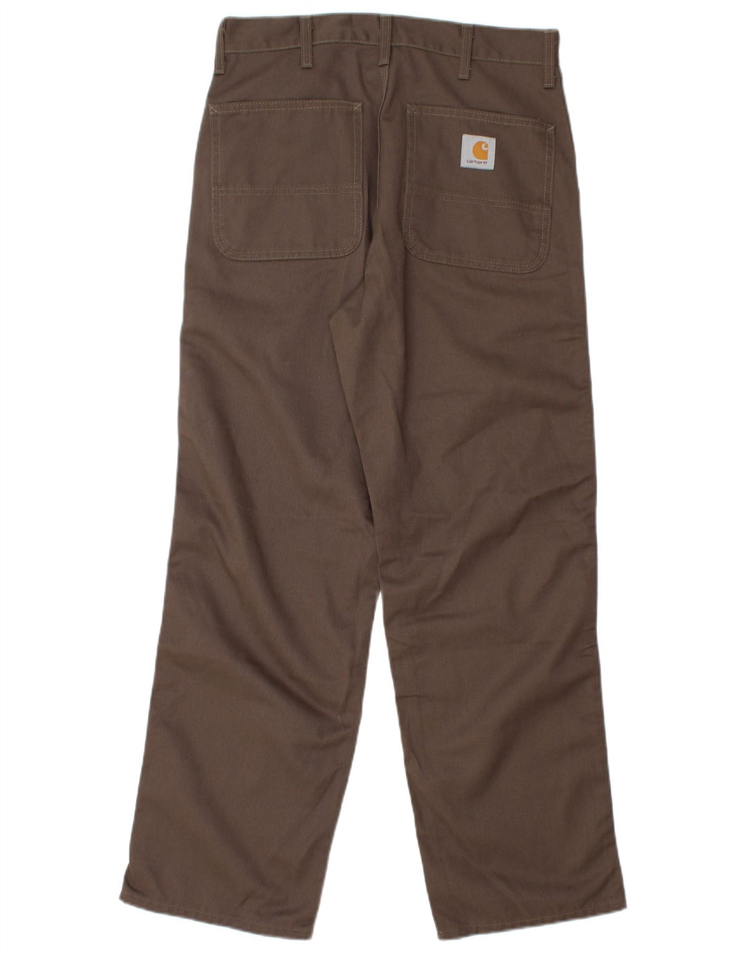 Pantaloni chino dritti da uomo CARHARTT W30 L32 poliestere marrone
