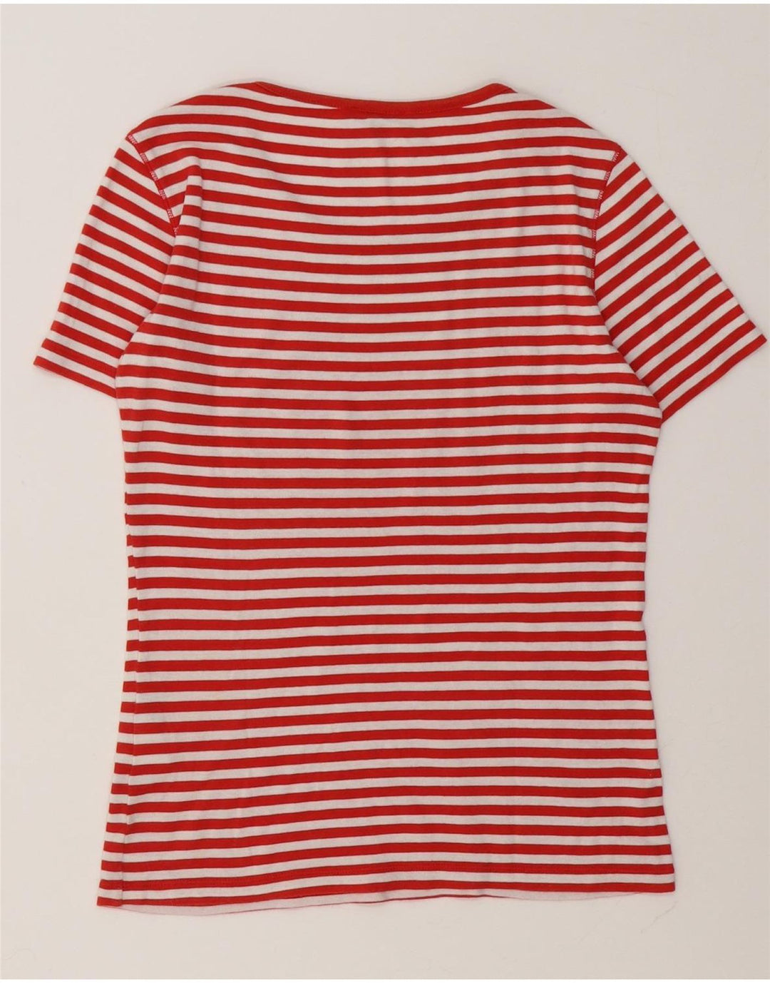 Max & Co. T-shirt grafica da donna Top UK 12 Cotone a righe rosse medie