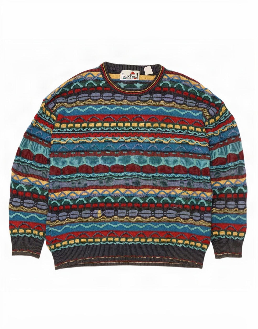 Maglione maglione girocollo da uomo Florence Tricot medio multicolore