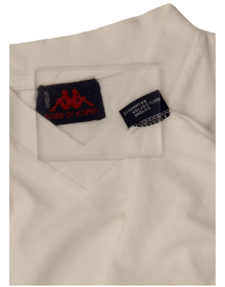 T-shirt da uomo KAPPA Top in cotone bianco medio