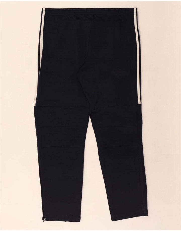 Pantaloni da tuta da uomo Adidas Large in poliestere blu navy