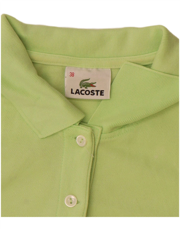 Polo da donna Lacoste taglia 38 in cotone verde medio