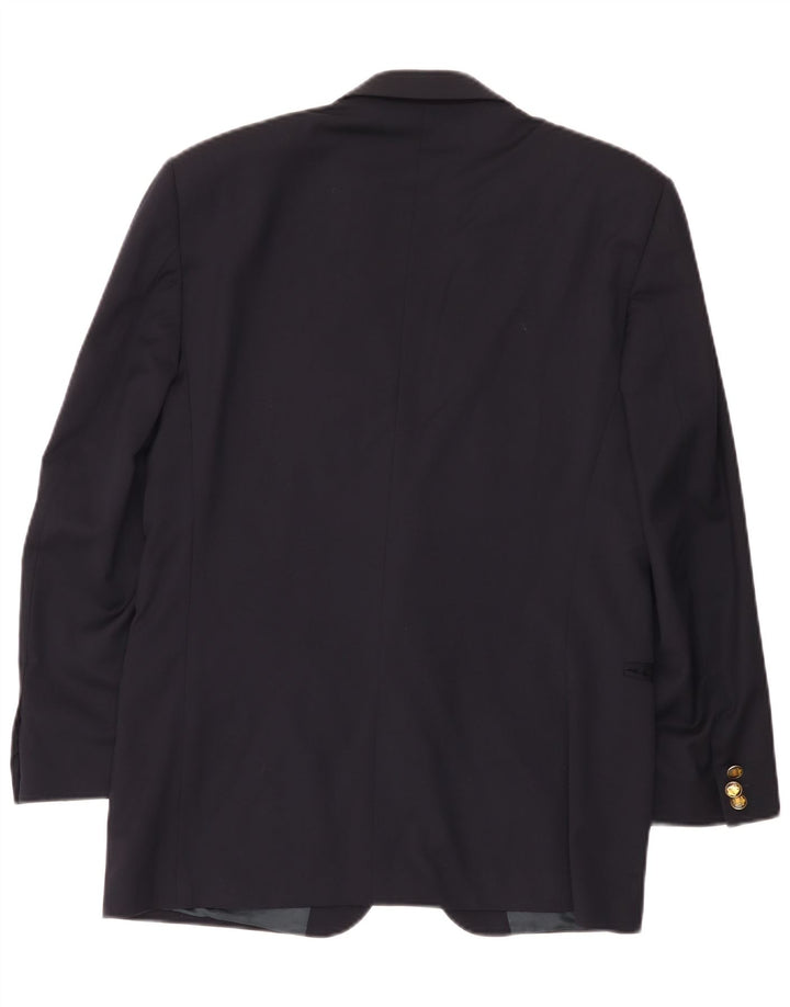 Giacca blazer da uomo a 2 bottoni Ferre IT 48 media lana blu navy