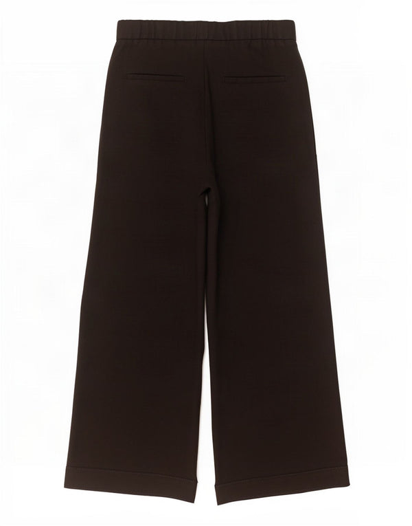 Pantaloni casual a gamba larga a vita alta da donna Zara piccoli W26 L26 neri