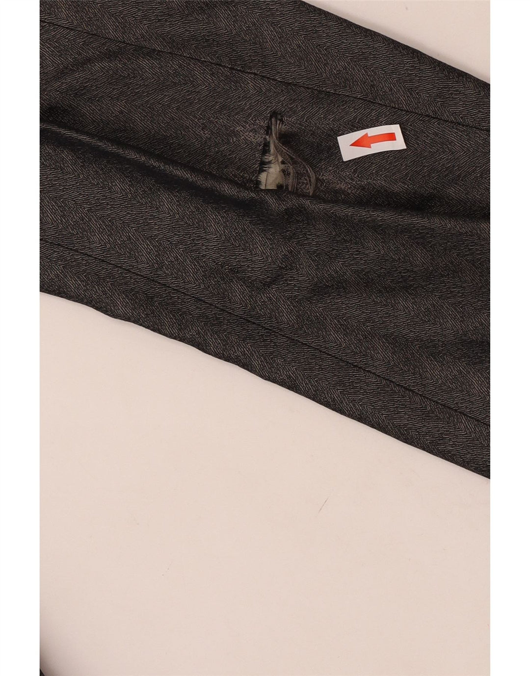 Giacca blazer doppiopetto da uomo Pal Zileri IT 50 grande seta Chevron grigia