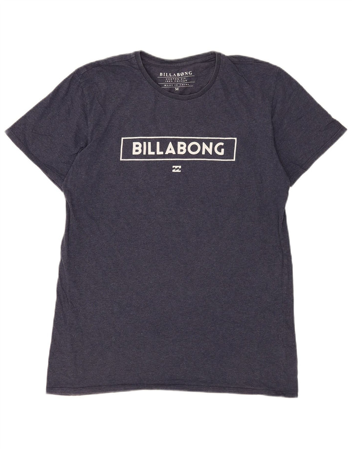 T-shirt grafica personalizzata da uomo Billabong Top in cotone blu navy medio