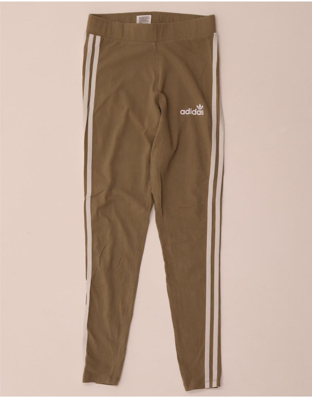 Leggings da donna ADIDAS UK 8 piccoli in cotone kaki
