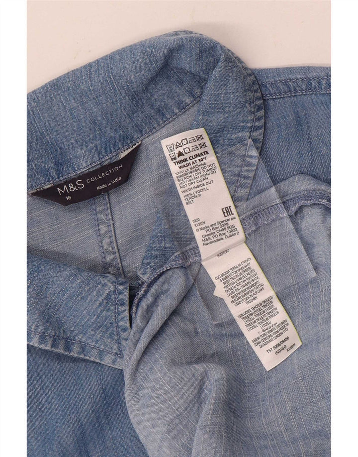 Tutina da donna Marks & Spencer UK 16 Large Lyocell blu