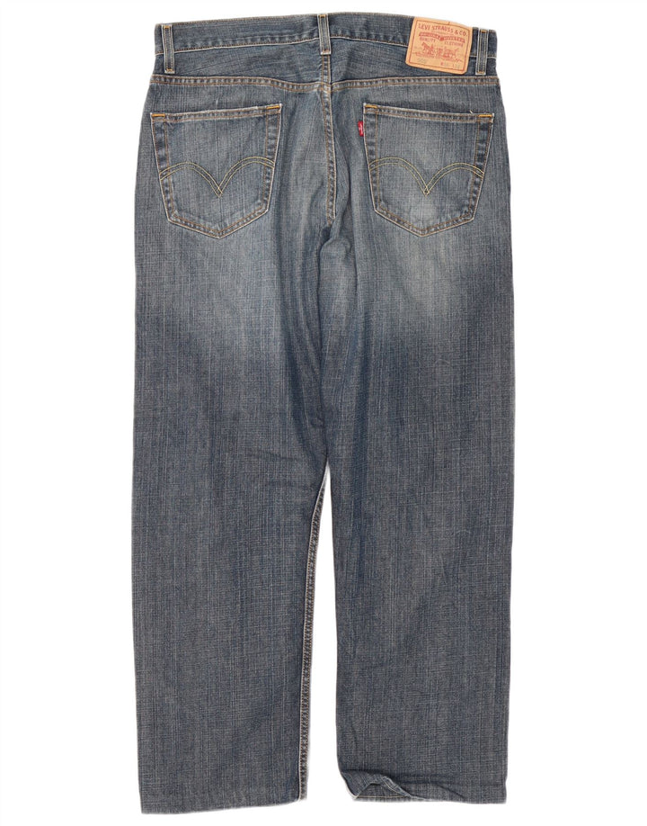 Jeans dritti da uomo Levi's 505 vestibilità regolare W36 L29 cotone blu